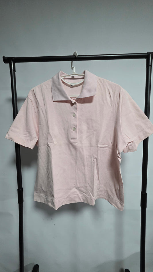 Pre-loved Uniqlo Cropped Relaxed Short Sleeve Polo Shirt