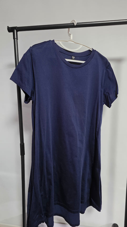 Pre-loved Uniqlo Mercerized Cotton Short Sleeve Mini Dress