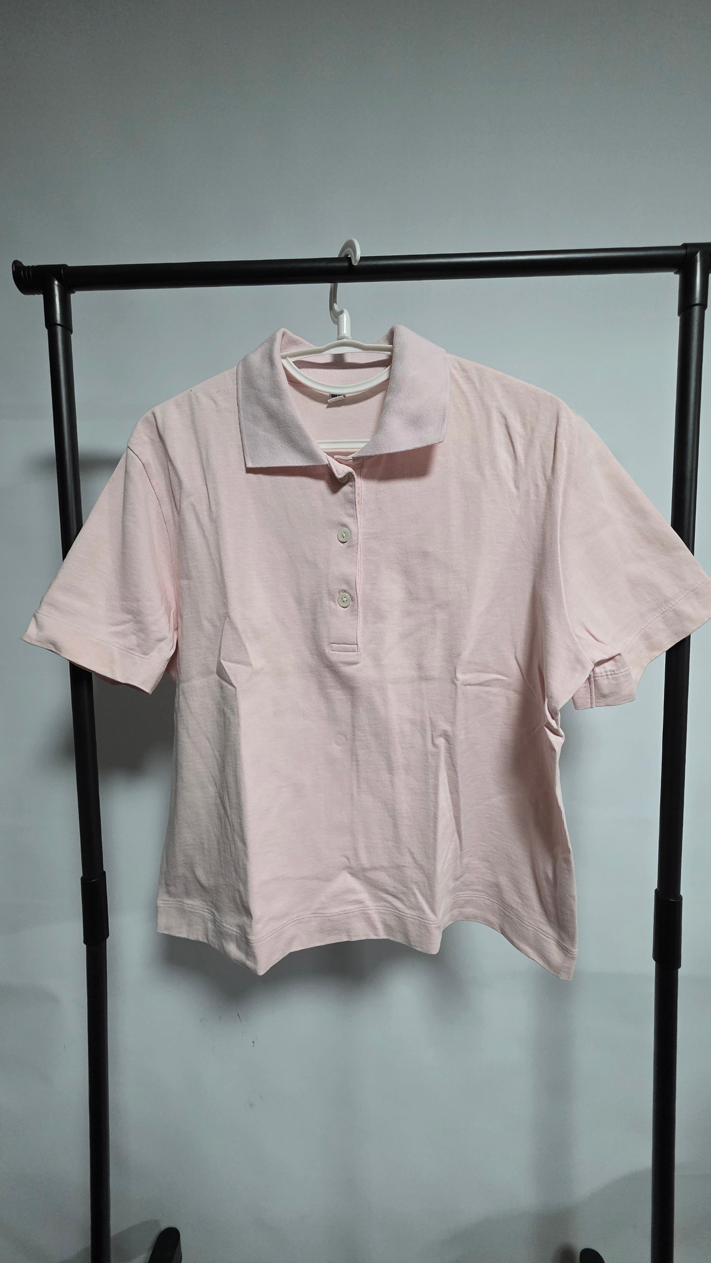 Pre-loved Uniqlo Cropped Relaxed Short Sleeve Polo Shirt